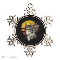Retro Wolf Owl Ornament thumb 0