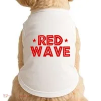 Red Wave Pro Republican Doggie Tank thumb 0