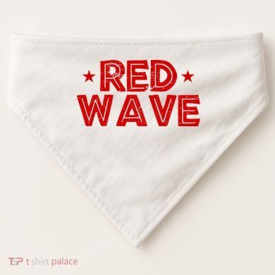 Red Wave Pro Republican USA-Made Doggie Bandana