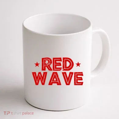 Red Wave Pro Republican Coffee Mug back