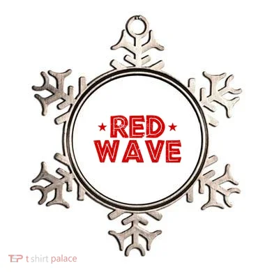 Red Wave Pro Republican Ornament