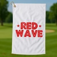 Red Wave Pro Republican Golf Towel thumb 1
