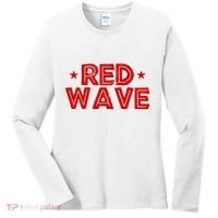 Red Wave Pro Republican Women's Long Sleeve Shirt thumb 0