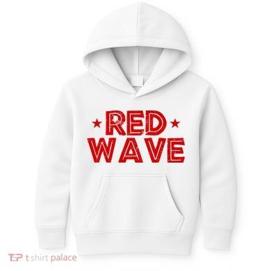 Red Wave Pro Republican Kids Hoodie