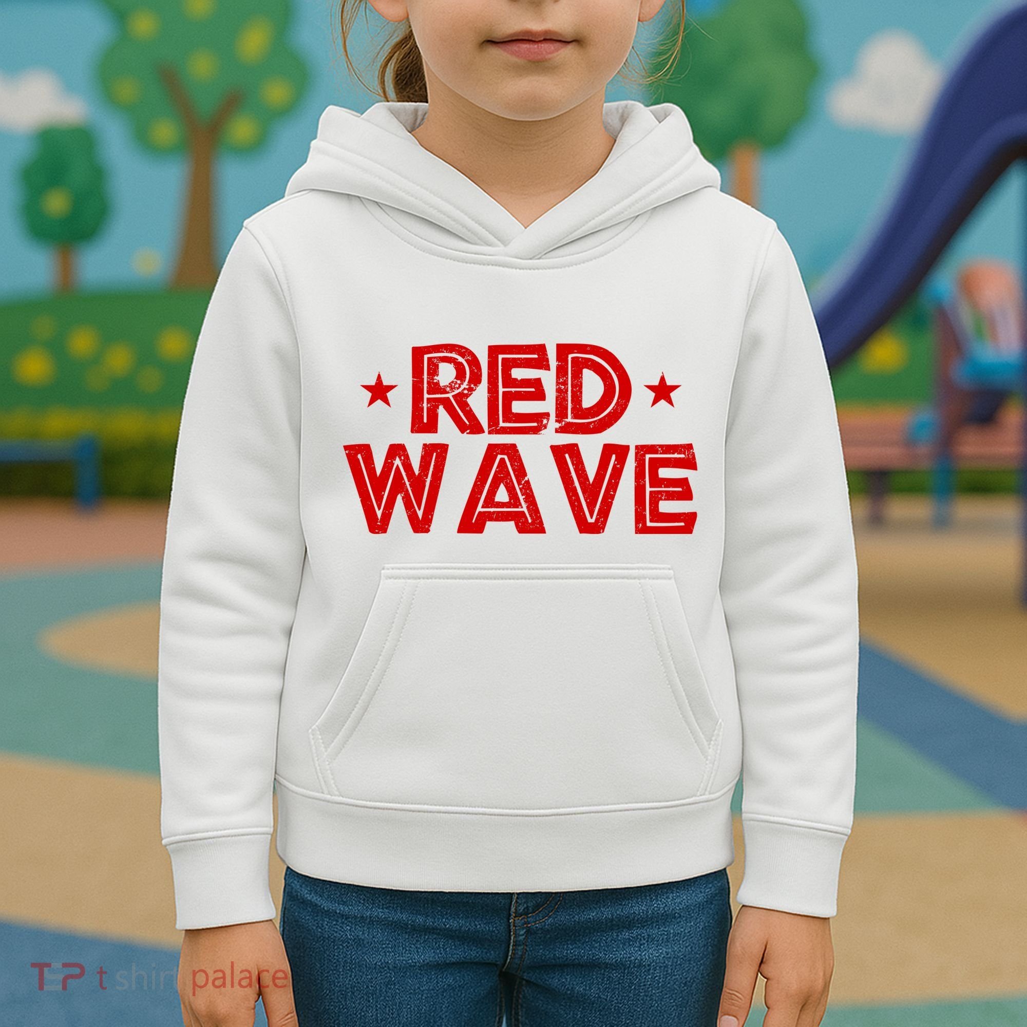 Red Wave Pro Republican Kids Hoodie