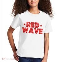 Red Wave Pro Republican Kids T-Shirt thumb 2