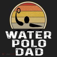 Retro Water Polo Dad Father Swimmer Swimming Sunset Cute Gift Sport-Tek Posi-UV Pro Polo thumb 2