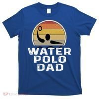 Retro Water Polo Dad Father Swimmer Swimming Sunset Cute Gift T-Shirt thumb 0