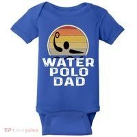 Retro Water Polo Dad Father Swimmer Swimming Sunset Cute Gift Baby Bodysuit thumb 0