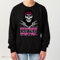 Real Men Wear Pink Breast Cancer Awareness Skull Women's Sweatshirt thumb 0