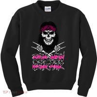 Real Men Wear Pink Breast Cancer Awareness Skull Kids Sweatshirt thumb 0