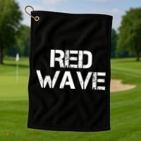 Red Wave Republican Golf Towel thumb 1