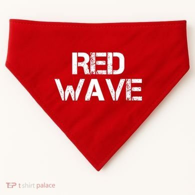 Red Wave Republican USA-Made Doggie Bandana