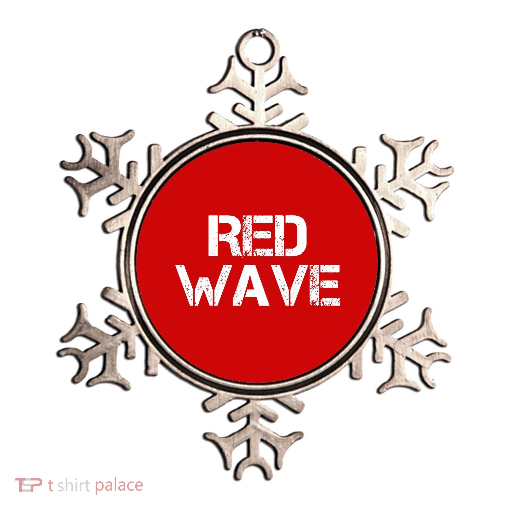 Red Wave Republican Ornament