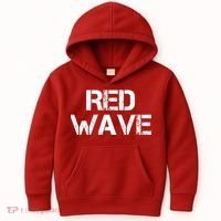 Red Wave Republican Kids Hoodie thumb 0