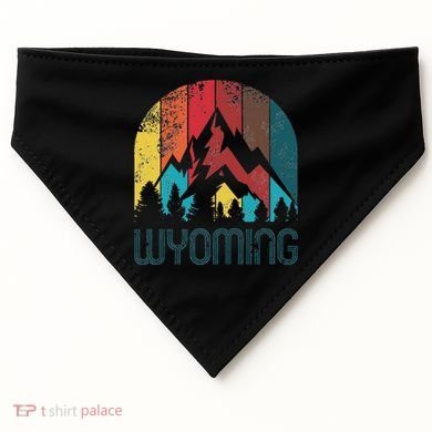 Retro Wyoming USA-Made Doggie Bandana