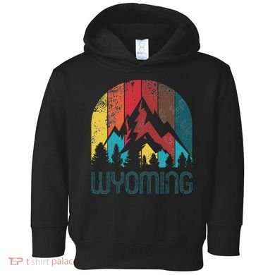 Retro Wyoming Toddler Hoodie