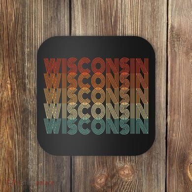 Retro Wisconsin Coaster