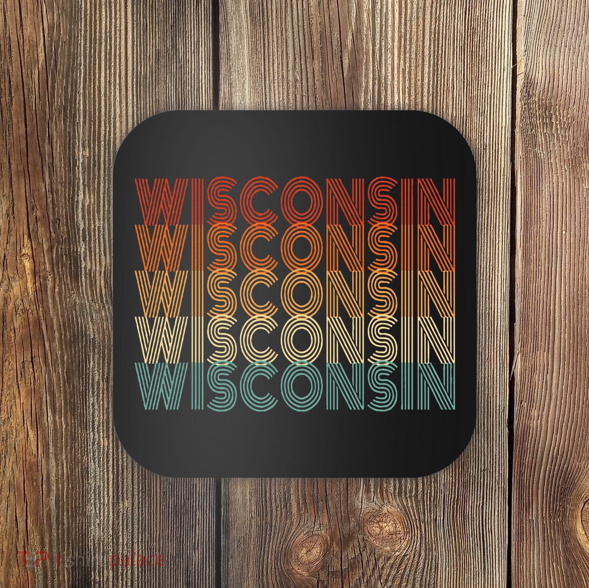 Retro Wisconsin Coaster
