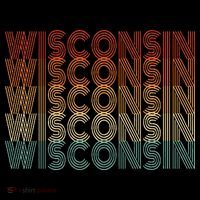 Retro Wisconsin Ornament thumb 1