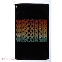 Retro Wisconsin Golf Towel thumb 0