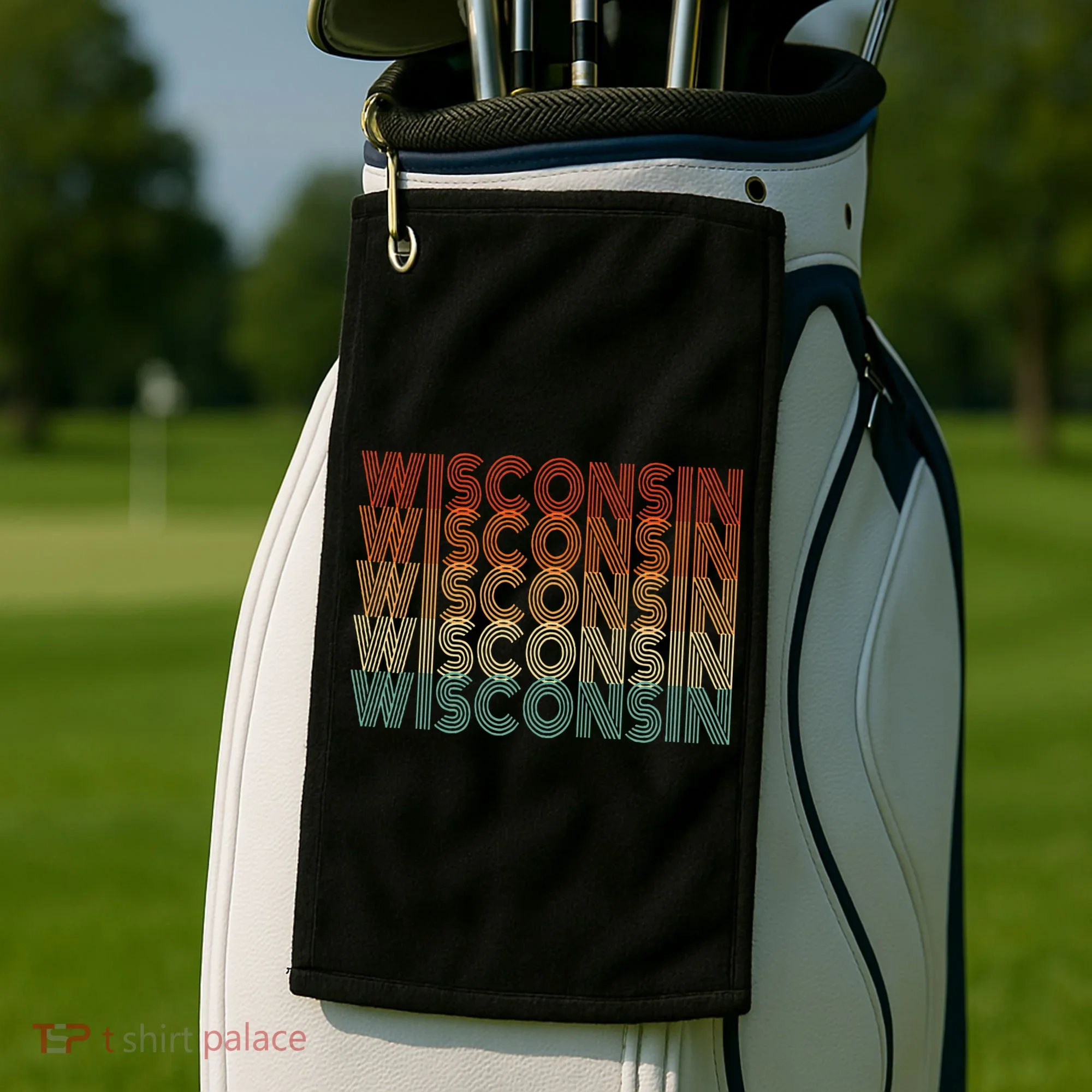 Retro Wisconsin Golf Towel