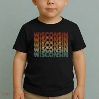 Retro Wisconsin Toddler T-Shirt thumb 2
