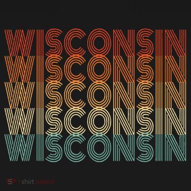 Retro Wisconsin Kids T-Shirt