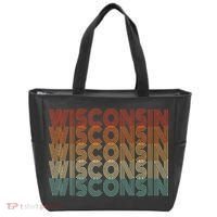 Retro Wisconsin Tote Bag thumb 0