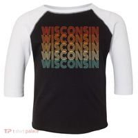 Retro Wisconsin Toddler Fine Jersey T-Shirt thumb 0