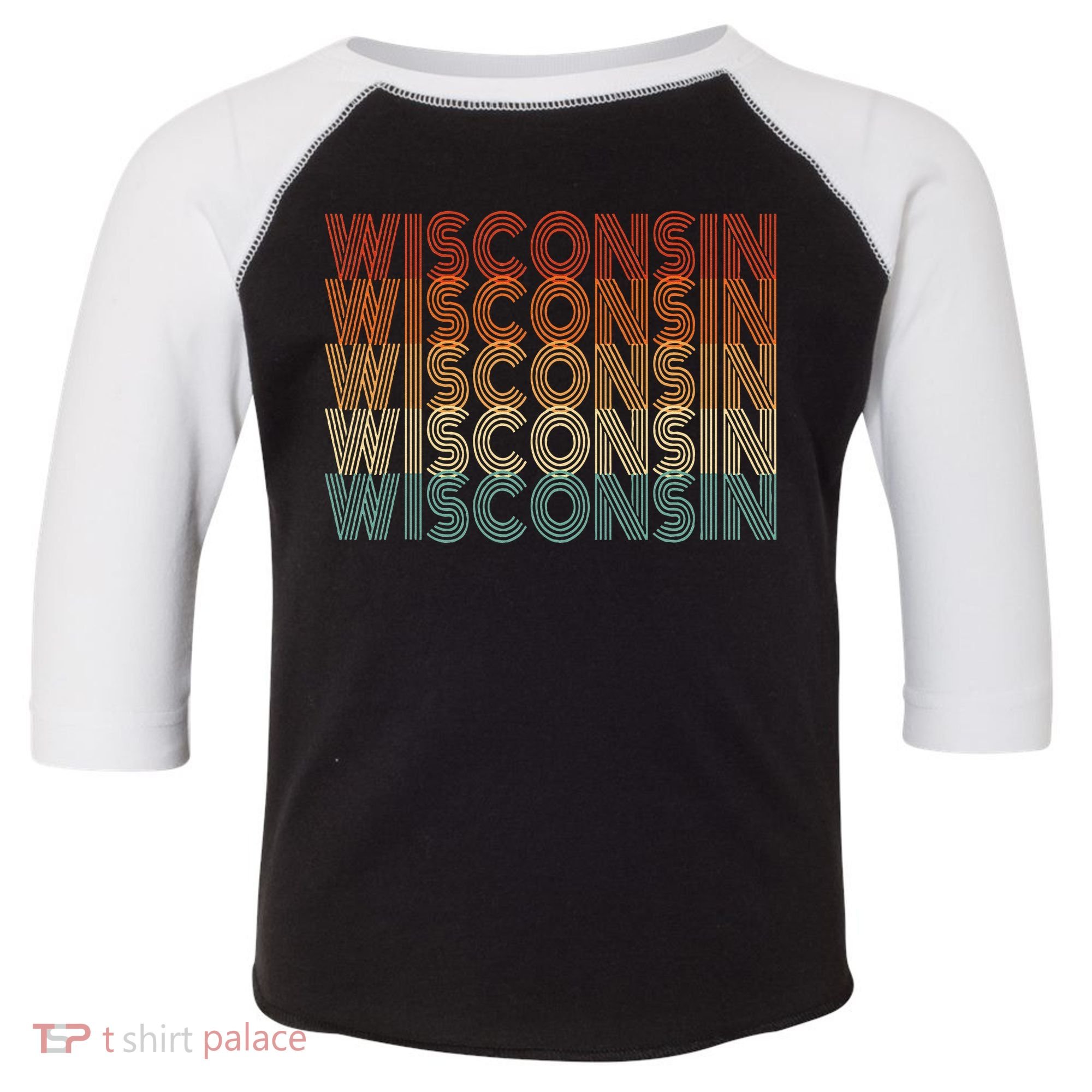 Retro Wisconsin Toddler Fine Jersey T-Shirt