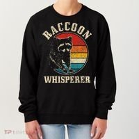 Raccoon Whisperer Retro Raccoon S.T.R.E.Et Cat Women's Sweatshirt thumb 0