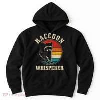 Raccoon Whisperer Retro Raccoon S.T.R.E.Et Cat Hoodie thumb 0