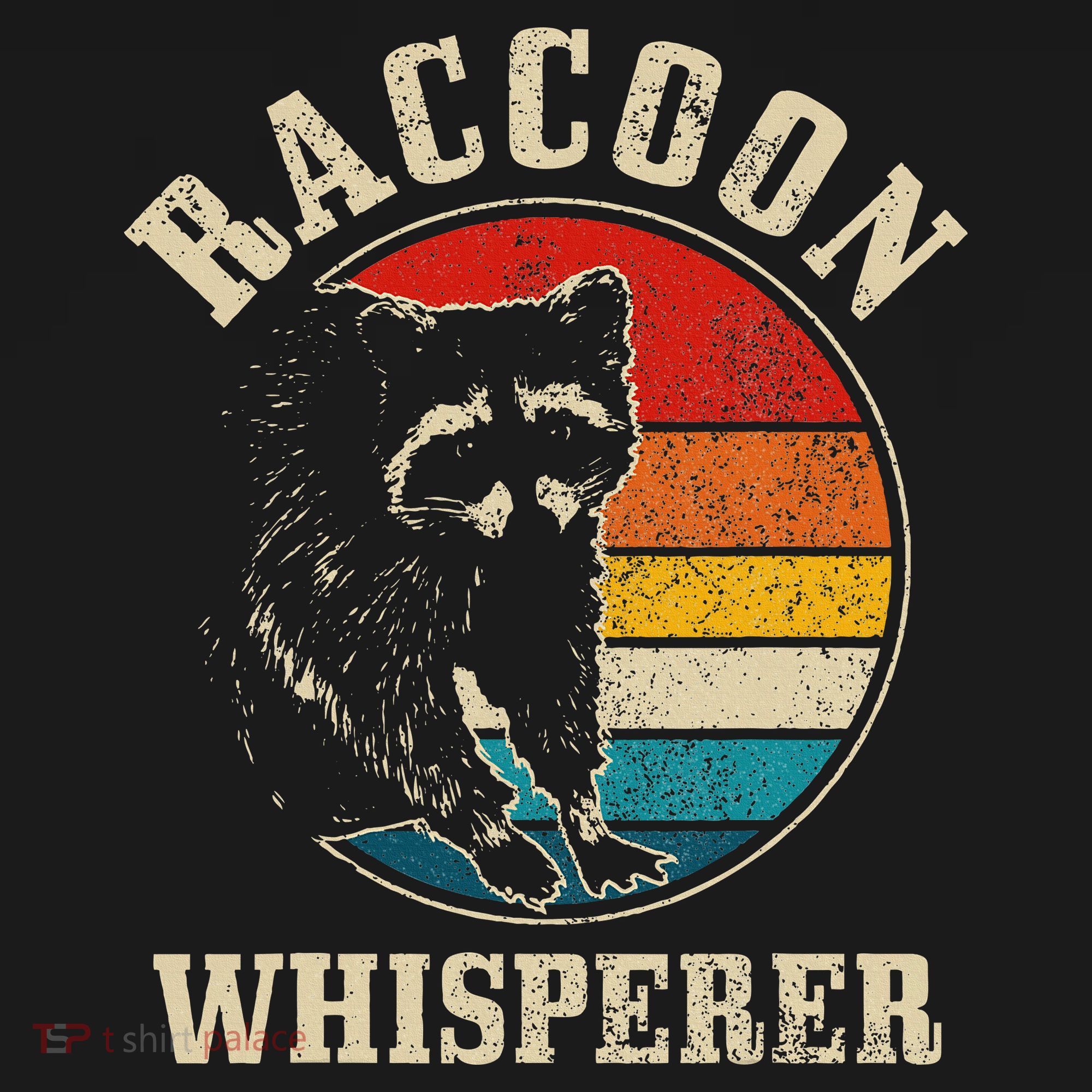 Raccoon Whisperer Retro Raccoon S.T.R.E.Et Cat Long Sleeve Shirt
