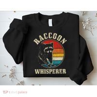 Raccoon Whisperer Retro Raccoon S.T.R.E.Et Cat Sweatshirt thumb 2