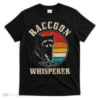 Raccoon Whisperer Retro Raccoon S.T.R.E.Et Cat T-Shirt thumb 0