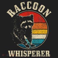 Raccoon Whisperer Retro Raccoon S.T.R.E.Et Cat Golf Towel thumb 3