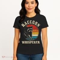 Raccoon Whisperer Retro Raccoon S.T.R.E.Et Cat Women's T-Shirt thumb 4