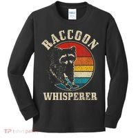 Raccoon Whisperer Retro Raccoon S.T.R.E.Et Cat Kids Long Sleeve Shirt thumb 0