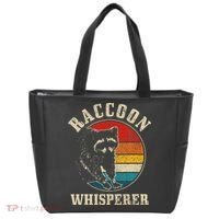 Raccoon Whisperer Retro Raccoon S.T.R.E.Et Cat Tote Bag thumb 0