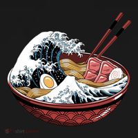 Ramen Waves USA-Made Doggie Bandana thumb 2