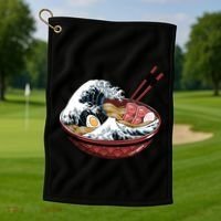 Ramen Waves Golf Towel thumb 1