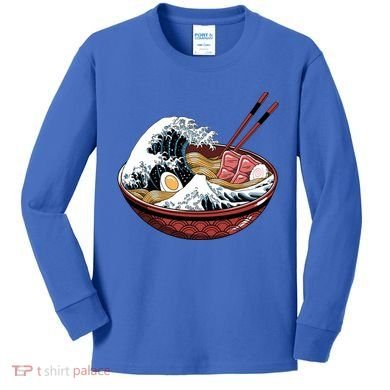 Ramen Waves Kids Long Sleeve Shirt