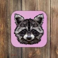 Raccoon Whisperer Raccoons Raccoon Lover Raccoon Coaster thumb 0