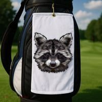 Raccoon Whisperer Raccoons Raccoon Lover Raccoon Golf Towel thumb 2