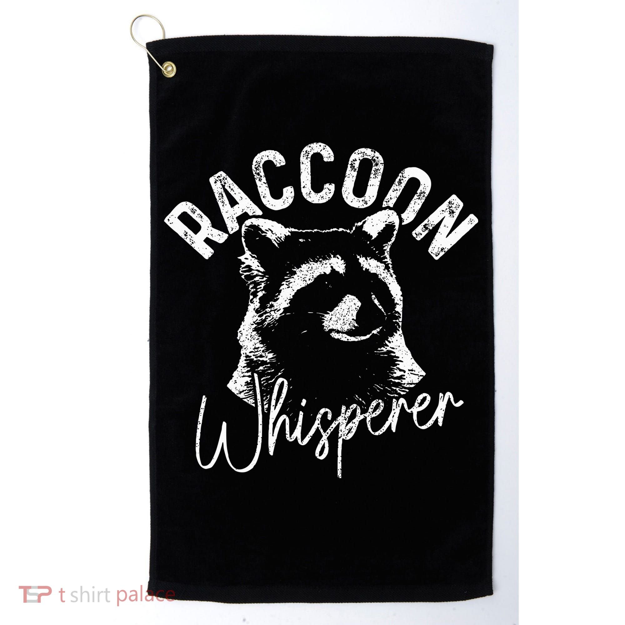 Raccoon Whisperer Racoon Golf Towel