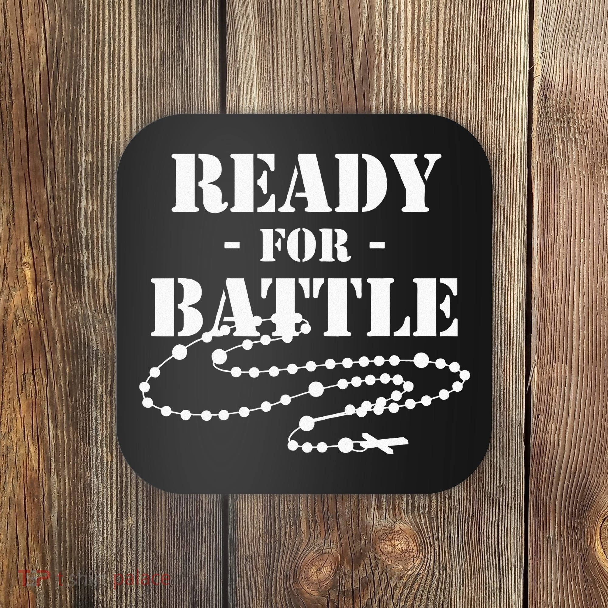 Rosary Warrior Ready For Battle Of Lepanto Rosaries Catholic Coaster