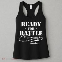 Rosary Warrior Ready For Battle Of Lepanto Rosaries Catholic Women's Tank Top thumb 3
