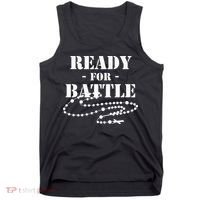 Rosary Warrior Ready For Battle Of Lepanto Rosaries Catholic Tank Top thumb 0