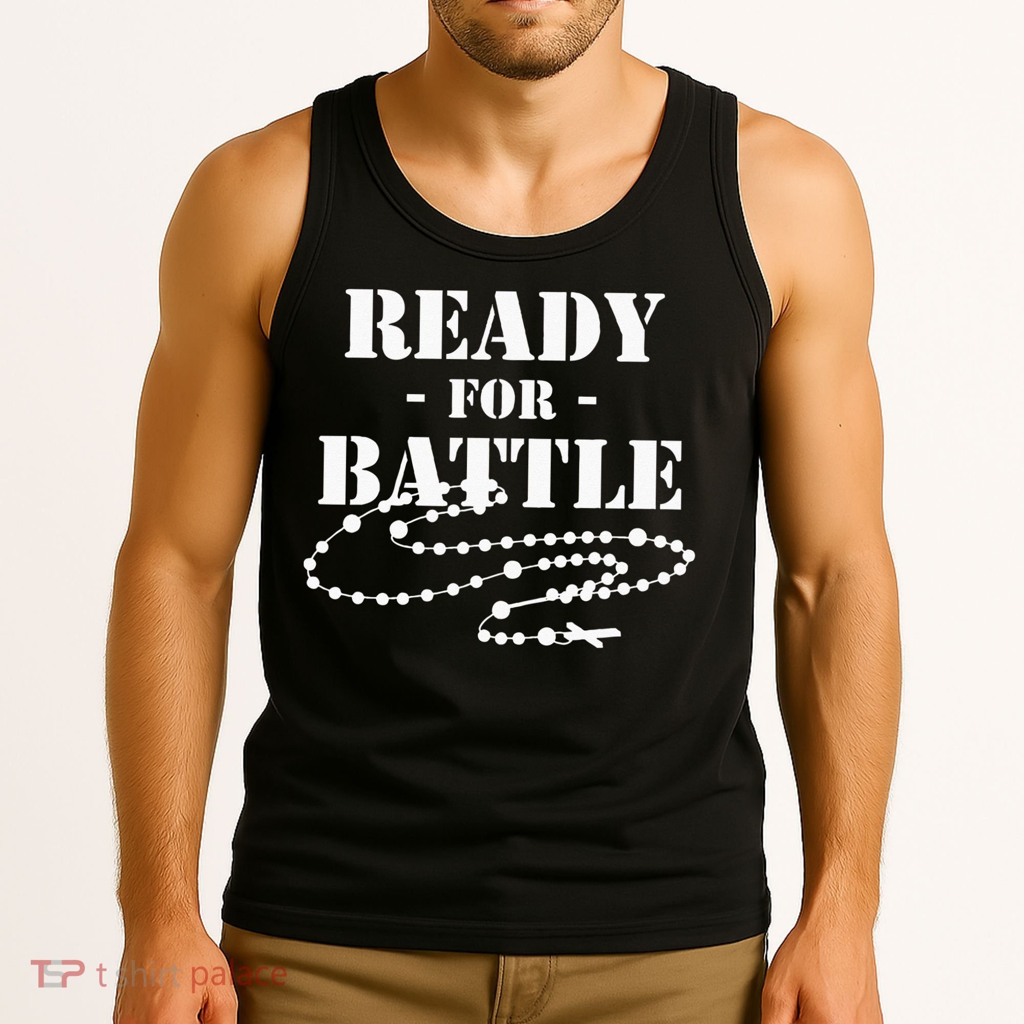 Rosary Warrior Ready For Battle Of Lepanto Rosaries Catholic Tank Top
